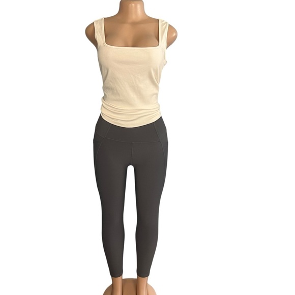 Wilo Ribbed High Rise Leggings Dark Grey - Picture 3 of 11